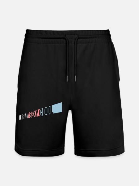 crazy sexy cool design - Stanley/Stella Trainer Unisex Organic Jogging Shorts - black