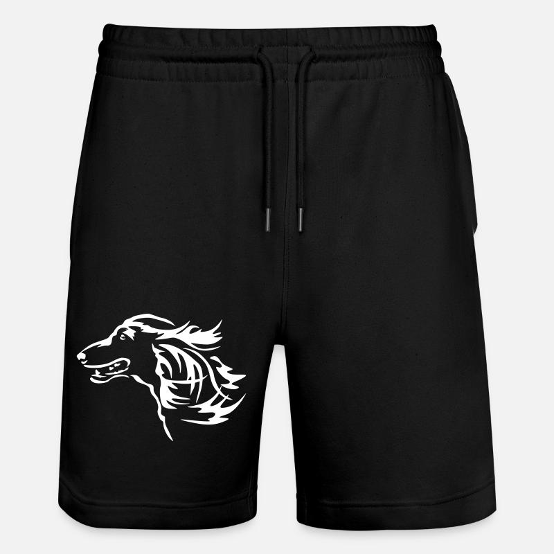 Afghan Head "Black Edition" - Stanley/Stella Trainer Unisex Organic Jogging Shorts - black