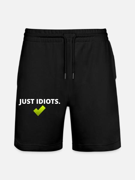 Conception juste idiote - Short de jogging bio TRAINER Stanley/Stella unisexe - noir