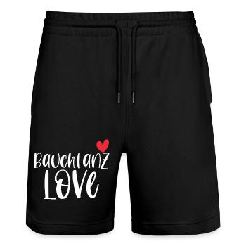 Bauchtanz tanzen Bauchtänzerin Tänzerin Geschenk - Stanley/Stella Unisex Bio Joggingshorts Trainer  - Schwarz - Vorne - Nik (191cm) & Marisol (170cm)