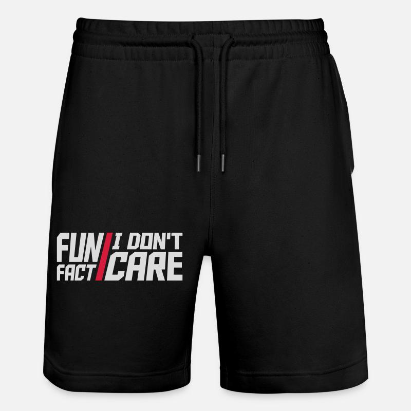 Je me fiche des faits - Short de jogging bio TRAINER Stanley/Stella unisexe - noir