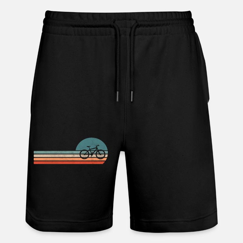 Vélo Rétro Triathlon Cyclisme Cool - Short de jogging bio TRAINER Stanley/Stella unisexe - noir