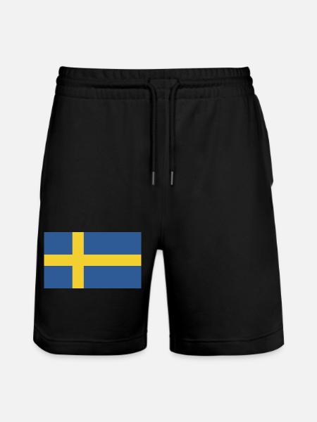 Drapeau suédois - Short de jogging bio TRAINER Stanley/Stella unisexe - noir