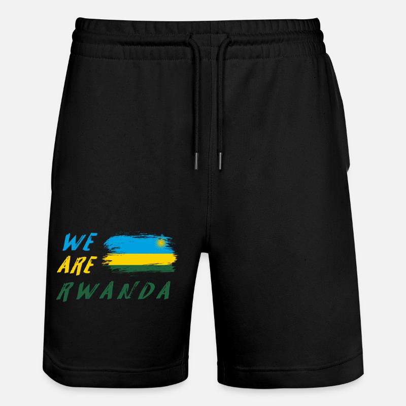 Nous sommes le Rwanda - Short de jogging bio TRAINER Stanley/Stella unisexe - noir