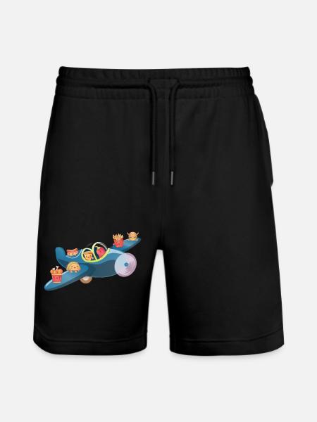 Calorie bomber - Stanley/Stella Trainer Unisex Organic Jogging Shorts - black
