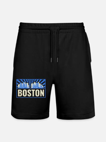 Boston USA - Stanley/Stella Trainer Unisex Organic Jogging Shorts - black