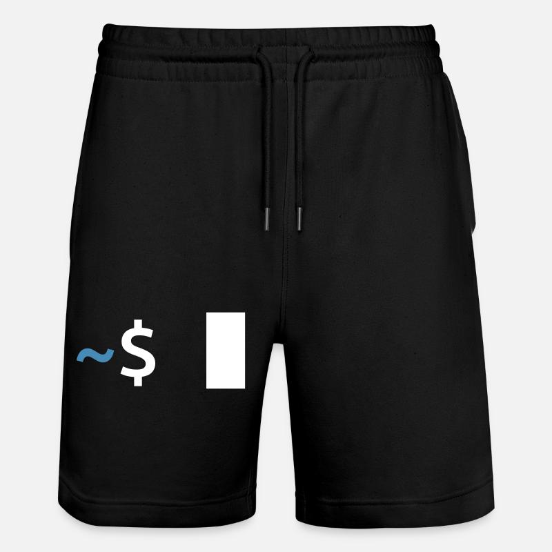 Linux Shell Command - Stanley/Stella Trainer Unisex Organic Jogging Shorts - black
