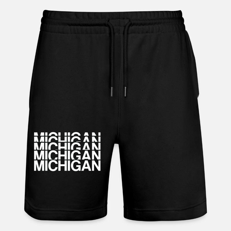 Michigan États-Unis - Short de jogging bio TRAINER Stanley/Stella unisexe - noir