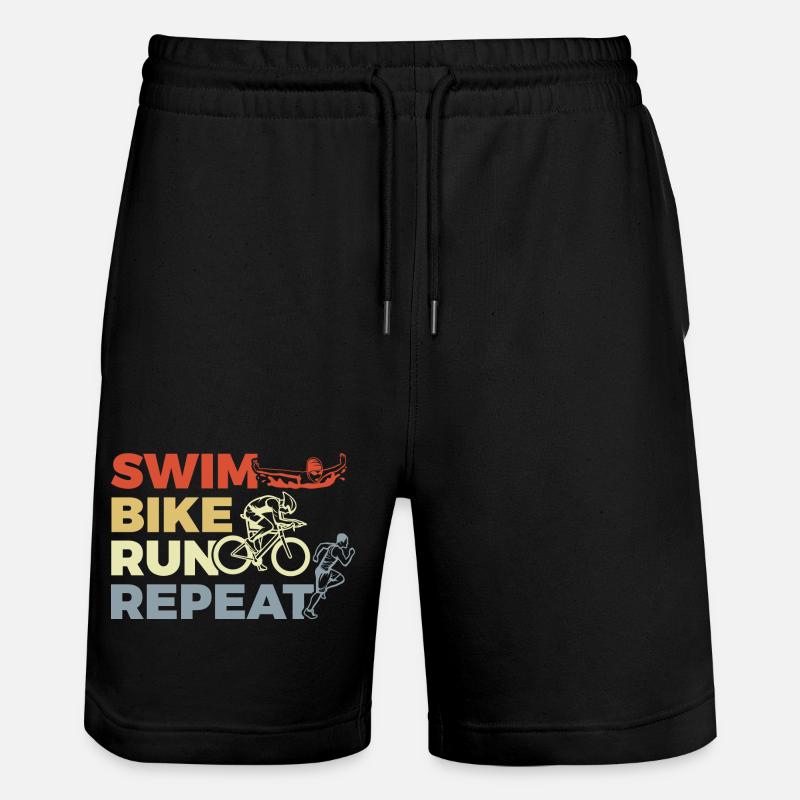 Répétition du triathlon - Short de jogging bio TRAINER Stanley/Stella unisexe - noir