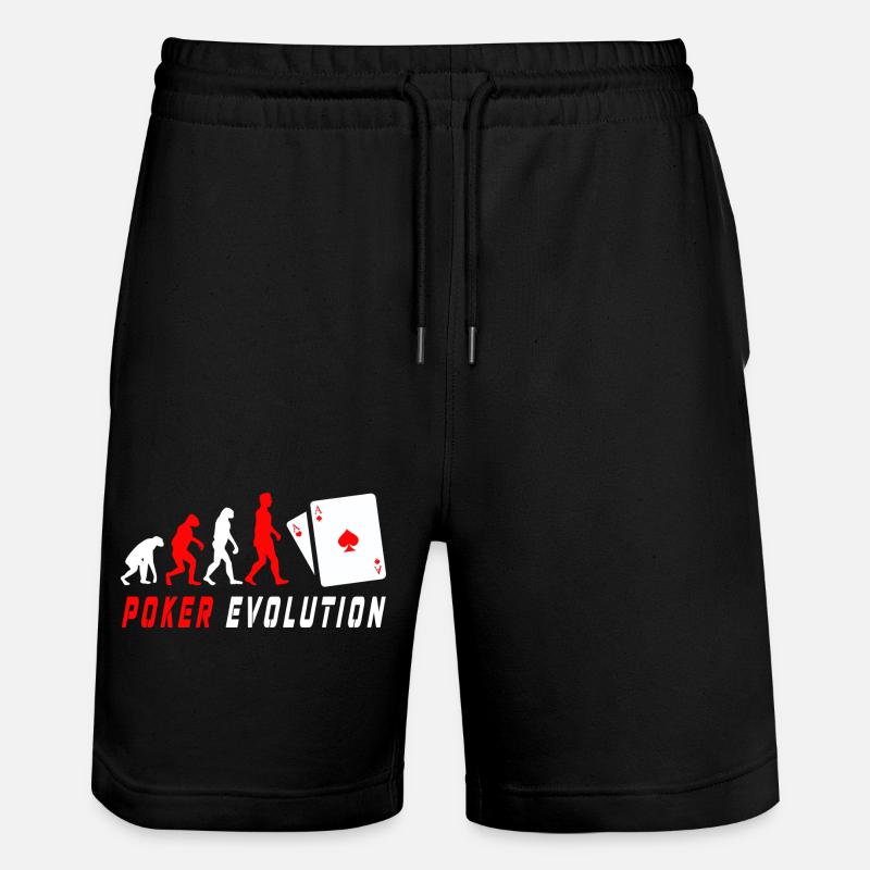 Poker Evolution - Stanley/Stella Trainer Unisex Organic Jogging Shorts - black