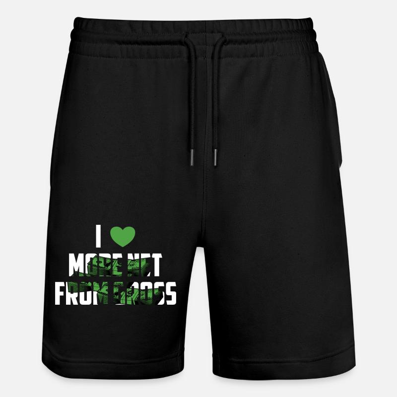 Plus net du brut - Short de jogging bio TRAINER Stanley/Stella unisexe - noir