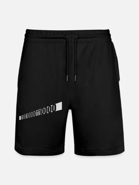 Binär Code Programm Sprache - Stanley/Stella Unisex Bio Joggingshorts Trainer - Schwarz