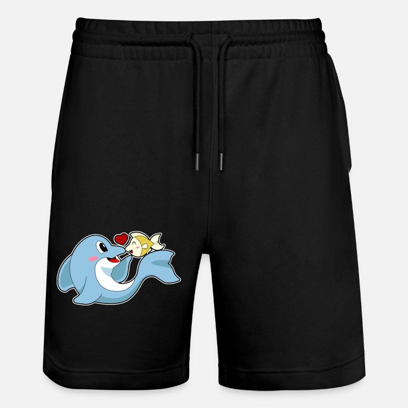 Dauphin Love Fish - Short de jogging bio TRAINER Stanley/Stella unisexe - noir
