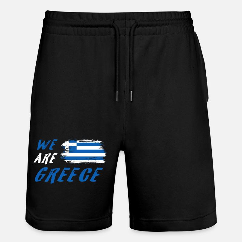 Nous sommes la Grèce - Short de jogging bio TRAINER Stanley/Stella unisexe - noir