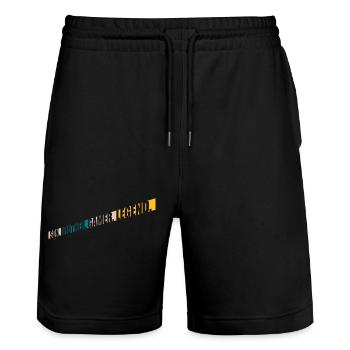 son brother gamer legend - Stanley/Stella Unisex Bio Joggingshorts Trainer  - Schwarz - Vorne - Nik (191cm) & Marisol (170cm)