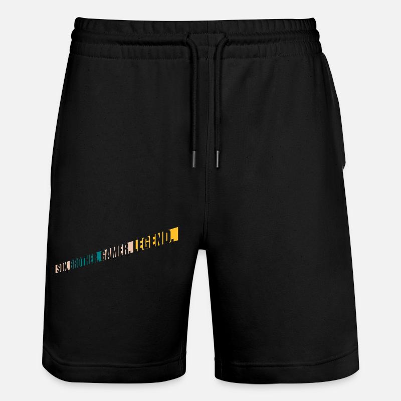 Fils Frère Gamer Légende - Short de jogging bio TRAINER Stanley/Stella unisexe - noir