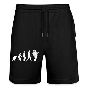 Ramoneur ramoneur ramoneur cadeau ramoneur - Short de jogging bio TRAINER Stanley/Stella unisexe - noir - Devant - Nik (191cm) & Marisol (170cm)