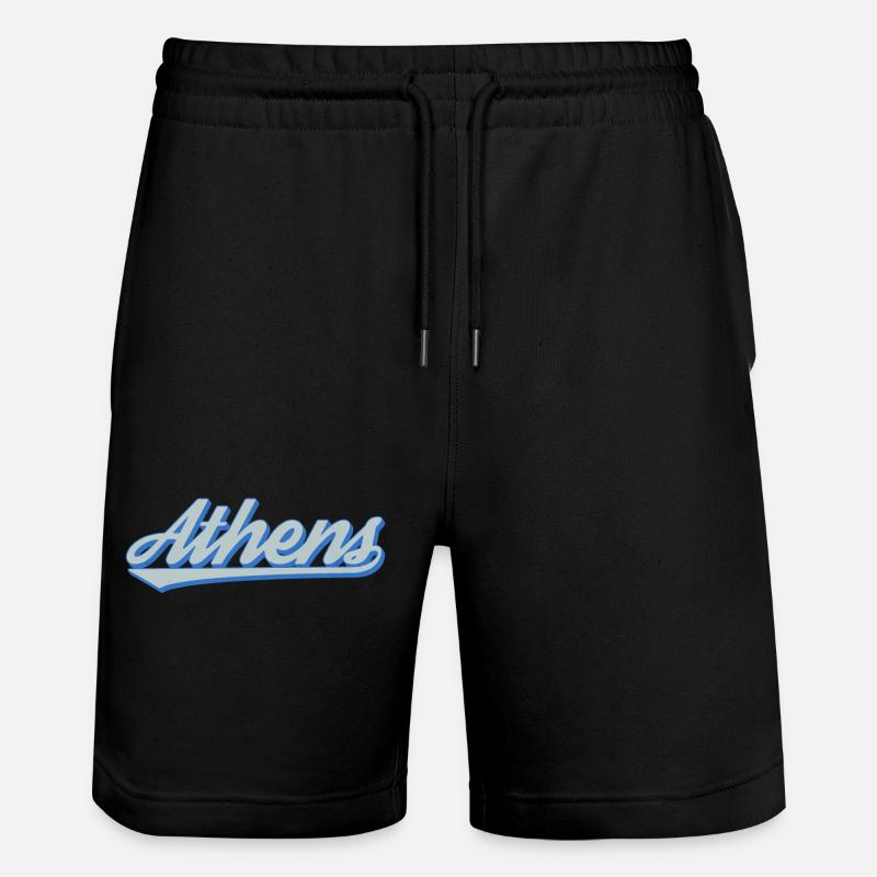 Athens Script Rétro - Short de jogging bio TRAINER Stanley/Stella unisexe - noir