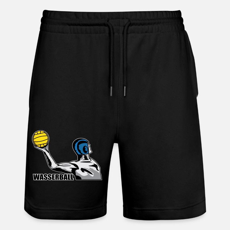 Wasserball - Stanley/Stella Unisex Bio Joggingshorts Trainer - Schwarz