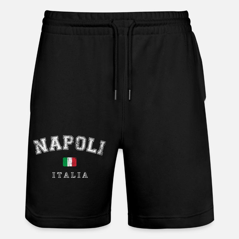 Naples Italie - Short de jogging bio TRAINER Stanley/Stella unisexe - noir