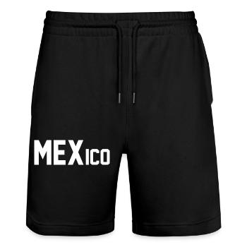 Mexique - Short de jogging bio TRAINER Stanley/Stella unisexe - noir - Devant - Nik (191cm) & Marisol (170cm)