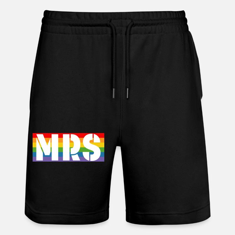 Chemise arc-en-ciel MRS - Short de jogging bio TRAINER Stanley/Stella unisexe - noir