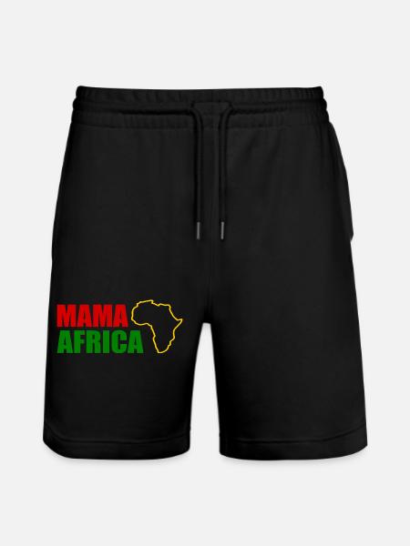 Mama africa - Stanley/Stella Trainer Unisex Organic Jogging Shorts - black
