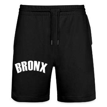 Chemise du Bronx - Short de jogging bio TRAINER Stanley/Stella unisexe - noir - Devant - Nik (191cm) & Marisol (170cm)