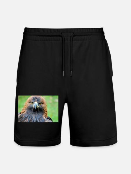 Adlerblick im Morgenlicht - Stanley/Stella Unisex Bio Joggingshorts Trainer  - Schwarz