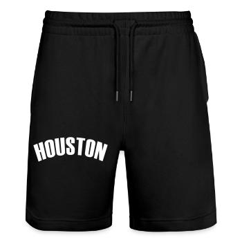 Chemise Houston - Short de jogging bio TRAINER Stanley/Stella unisexe - noir - Devant - Nik (191cm) & Marisol (170cm)