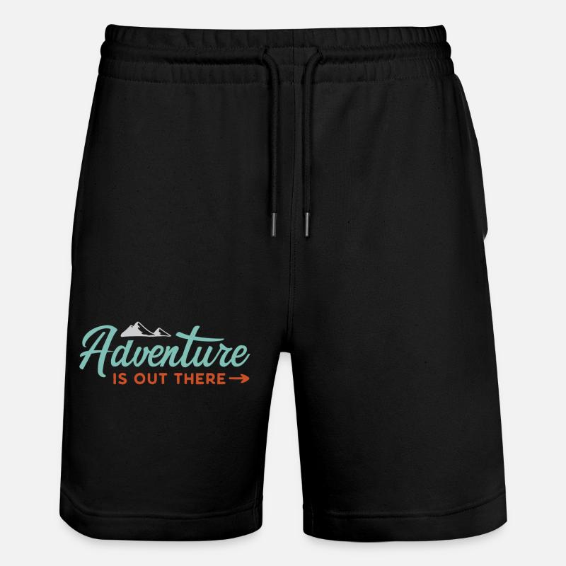 L’aventure est là-bas - Short de jogging bio TRAINER Stanley/Stella unisexe - noir