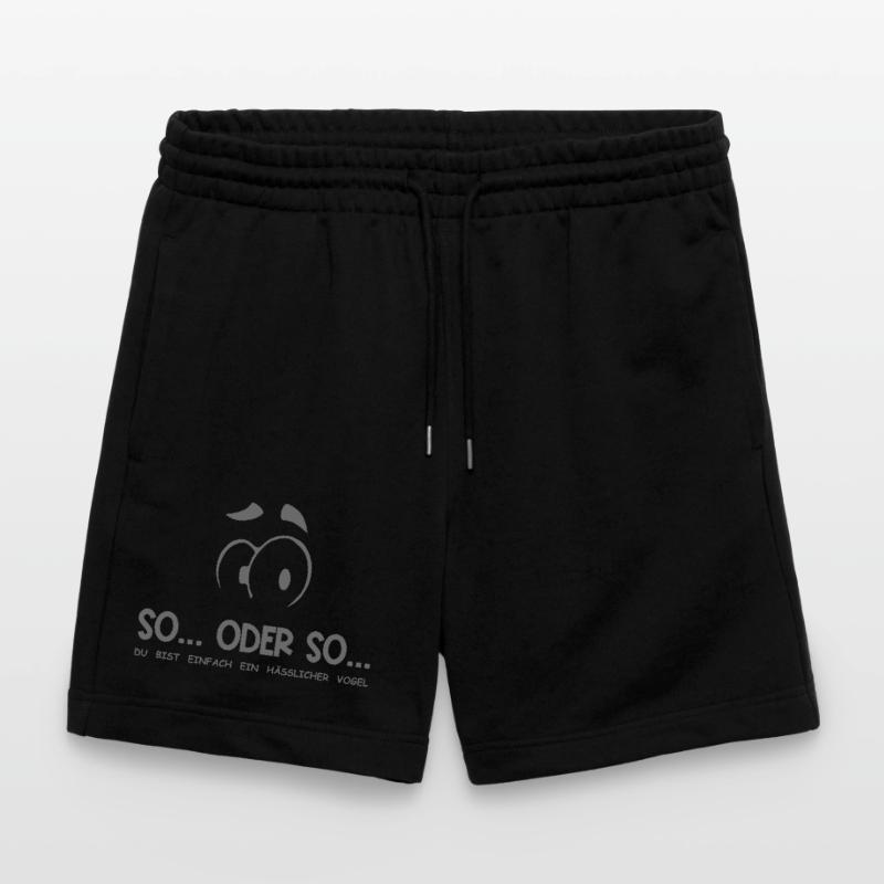 So...Oder So: Hässlicher Vogel - Grau Stanley/Stella Unisex Bio Joggingshorts Trainer 