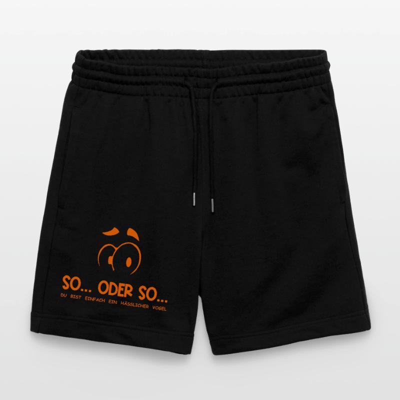 So...Oder So: Hässlicher Vogel - Orange Stanley/Stella Unisex Bio Joggingshorts Trainer 