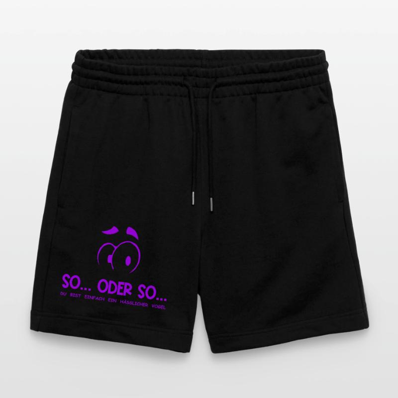 So...Oder So: Hässlicher Vogel - Lila Stanley/Stella Unisex Bio Joggingshorts Trainer 