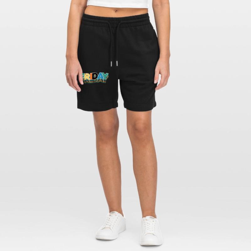 Friday Retro Stack Letters Stanley/Stella Trainer Unisex Organic Jogging Shorts