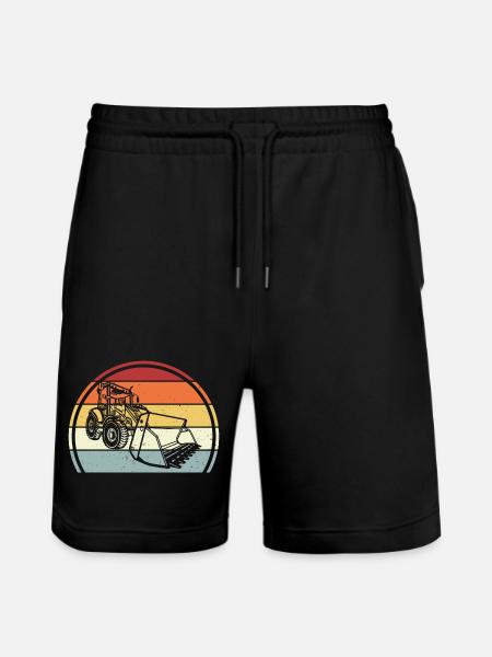 Excavator - Stanley/Stella Trainer Unisex Organic Jogging Shorts - black