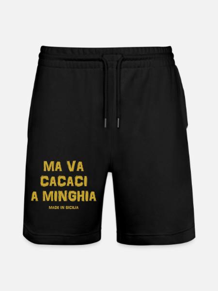Sicilia t-shirt maglietta testo siciliano - Pantaloncini da jogger ecologici unisex Trainer di Stanley/Stella - nero