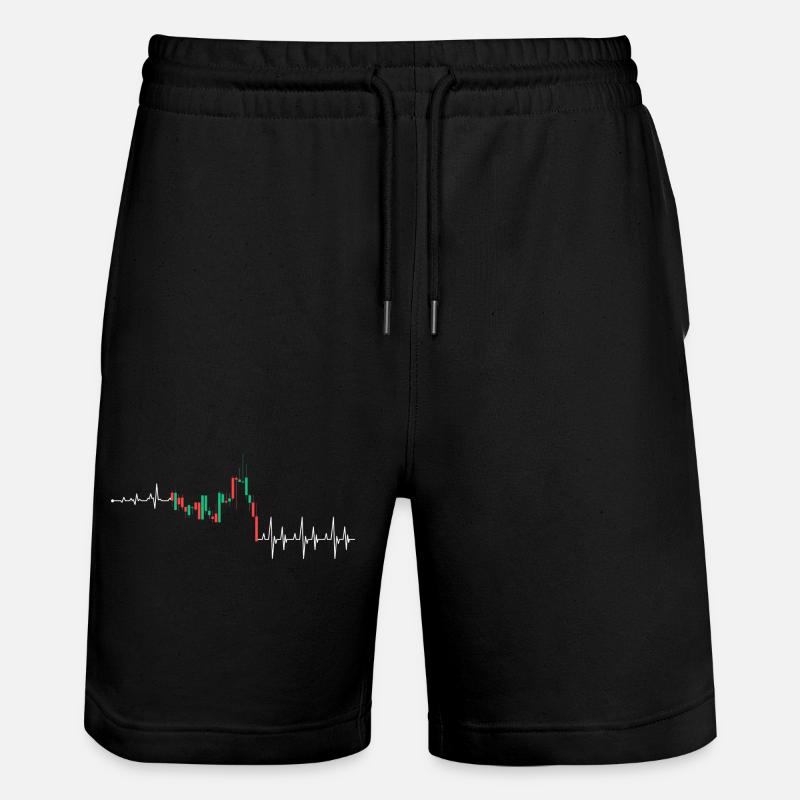 Cadence néon pulsée - Short de jogging bio TRAINER Stanley/Stella unisexe - noir