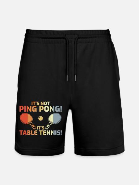 It's Not Ping Pong - Stanley/Stella Unisex Bio Joggingshorts Trainer - Schwarz