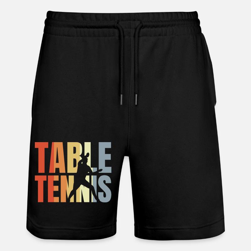 Ping-pong - Short de jogging bio TRAINER Stanley/Stella unisexe - noir