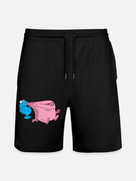 Energy vacuum cleaner monster - Stanley/Stella Trainer Unisex Organic Jogging Shorts - black
