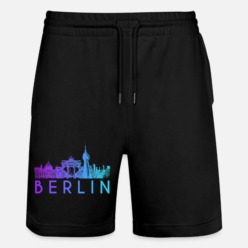 Horizon de Berlin - Short de jogging bio TRAINER Stanley/Stella unisexe - noir