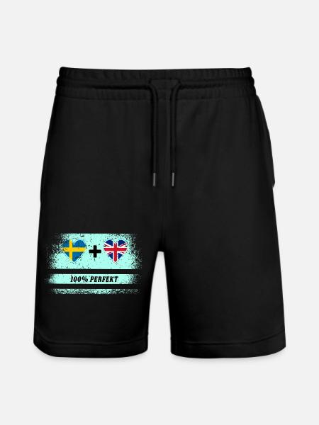 Royaume-Uni & Suède 100% parfait - Short de jogging bio TRAINER Stanley/Stella unisexe - noir