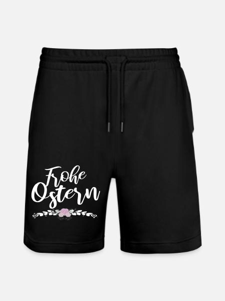 frohe Ostern - Stanley/Stella Unisex Bio Joggingshorts Trainer - Schwarz