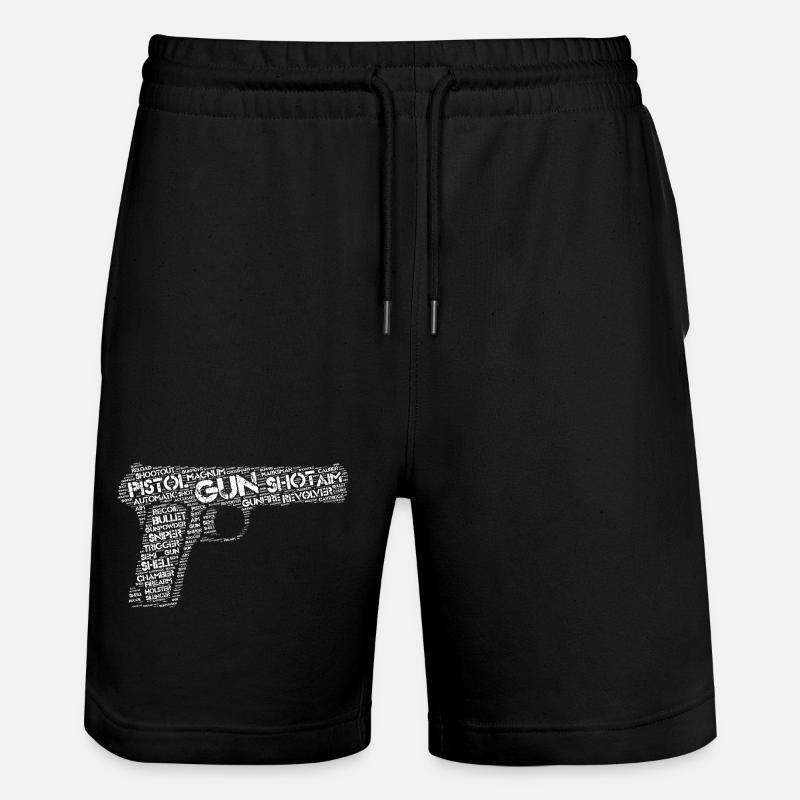 Pistolet pistolet - Short de jogging bio TRAINER Stanley/Stella unisexe - noir