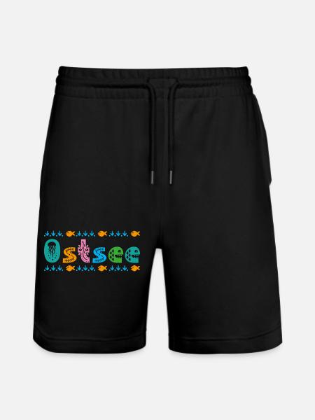 Ostsee - Stanley/Stella Unisex Bio Joggingshorts Trainer - Schwarz