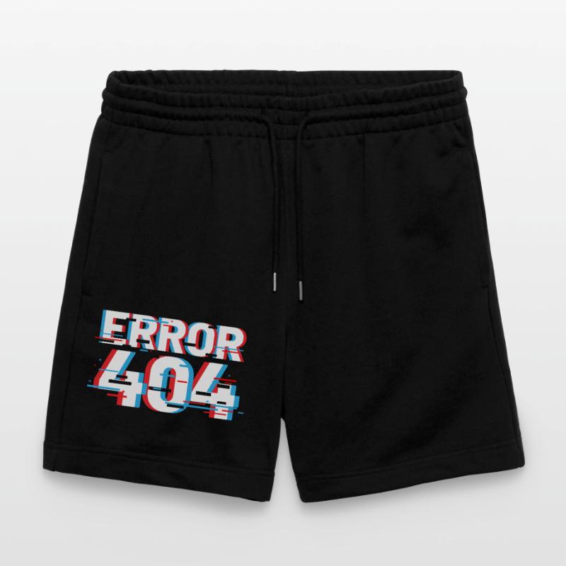 Error 404 Glitch Stanley/Stella Trainer Unisex Organic Jogging Shorts