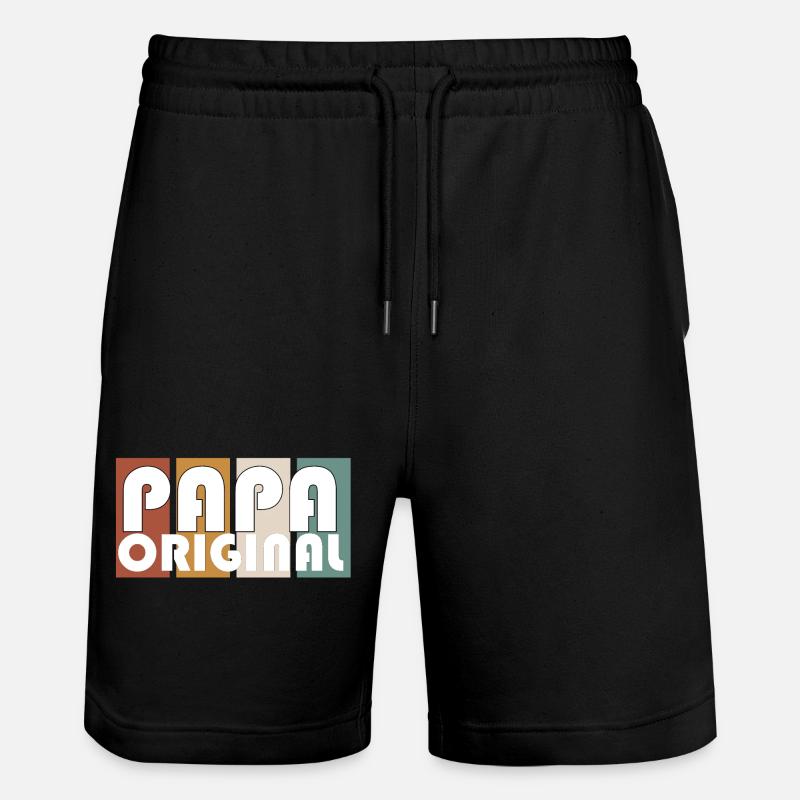 Papa Original - Short de jogging bio TRAINER Stanley/Stella unisexe - noir