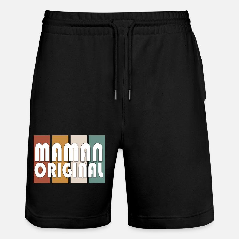 Maman Original - Short de jogging bio TRAINER Stanley/Stella unisexe - noir