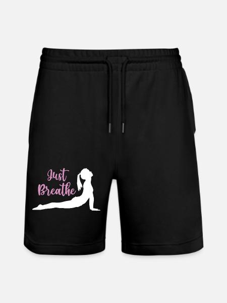Yoga Geschenkidee - Namaste - Stanley/Stella Unisex Bio Joggingshorts Trainer - Schwarz